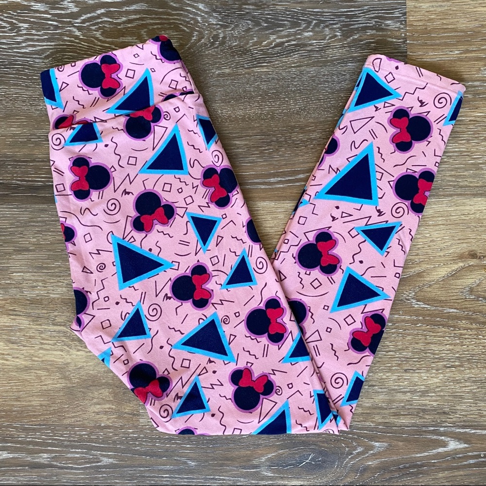 LULAROE Disney Minnie Retro 80’s Pink Leggings